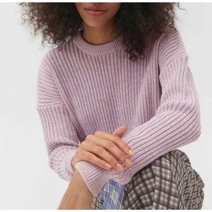 NWT Urban Outfitters Big Sur Ribbed Crop Sweater